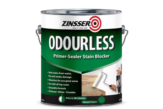 Zinsser Odourless White Oil-Base Stain Blocker Primer 3.78L